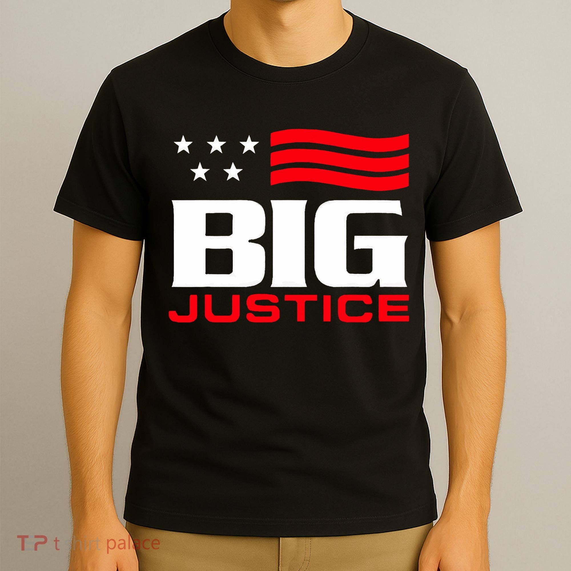 Big Justice Sarcastic Saying Flag T-Shirt