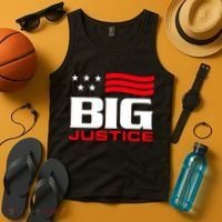 Big Justice Sarcastic Saying Flag Tank Top thumb 4