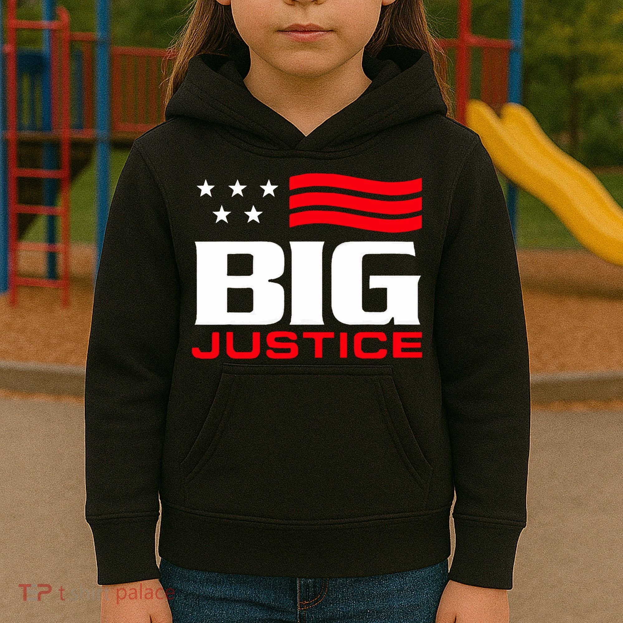Big Justice Sarcastic Saying Flag Kids Hoodie