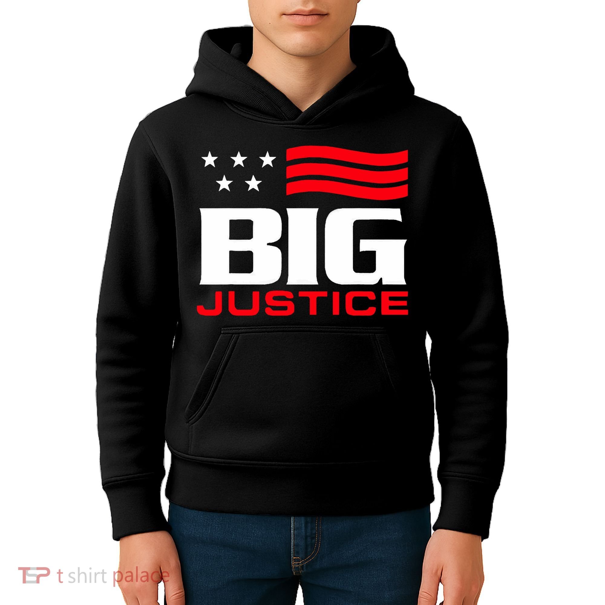 Big Justice Sarcastic Saying Flag Kids Hoodie