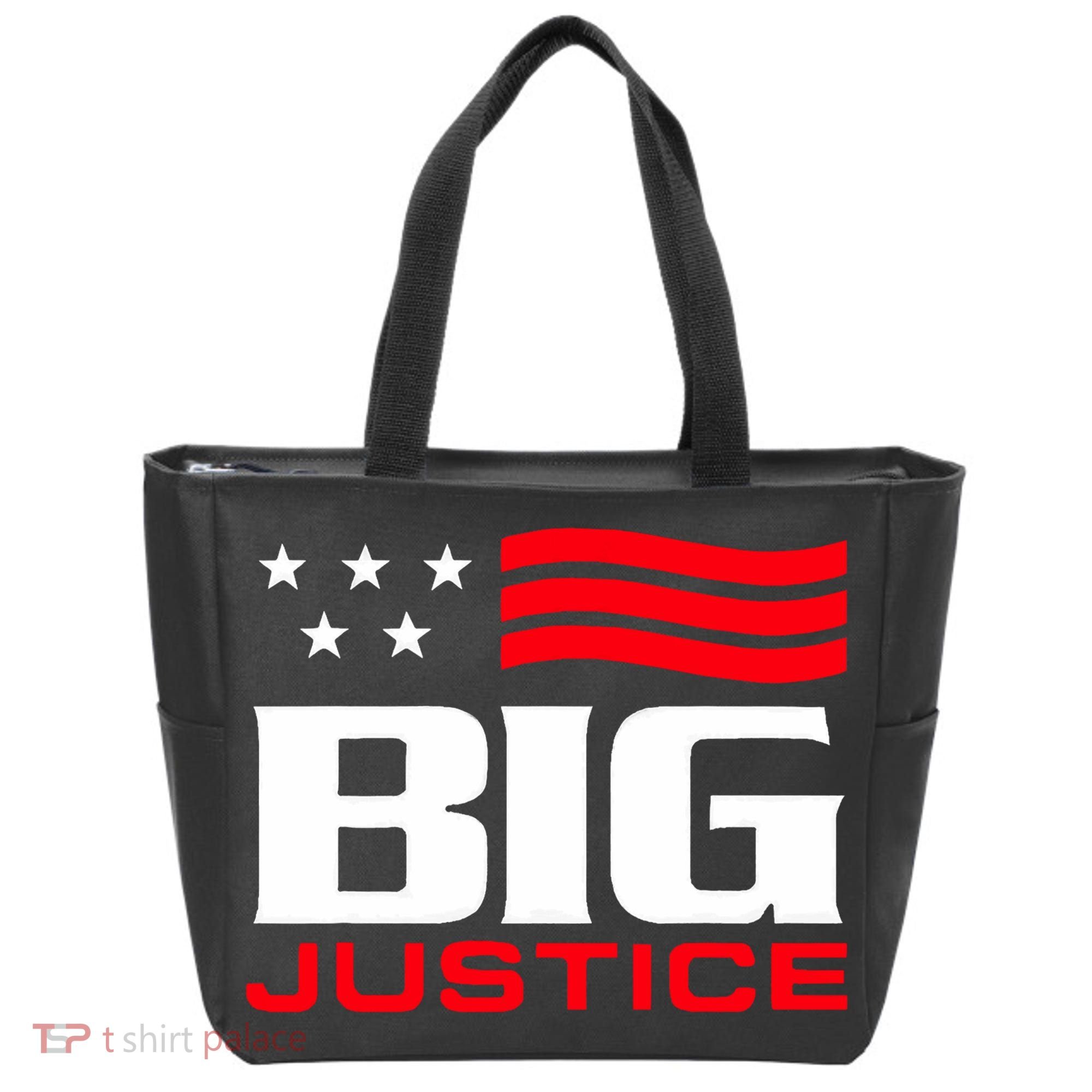 Big Justice Sarcastic Saying Flag Tote Bag