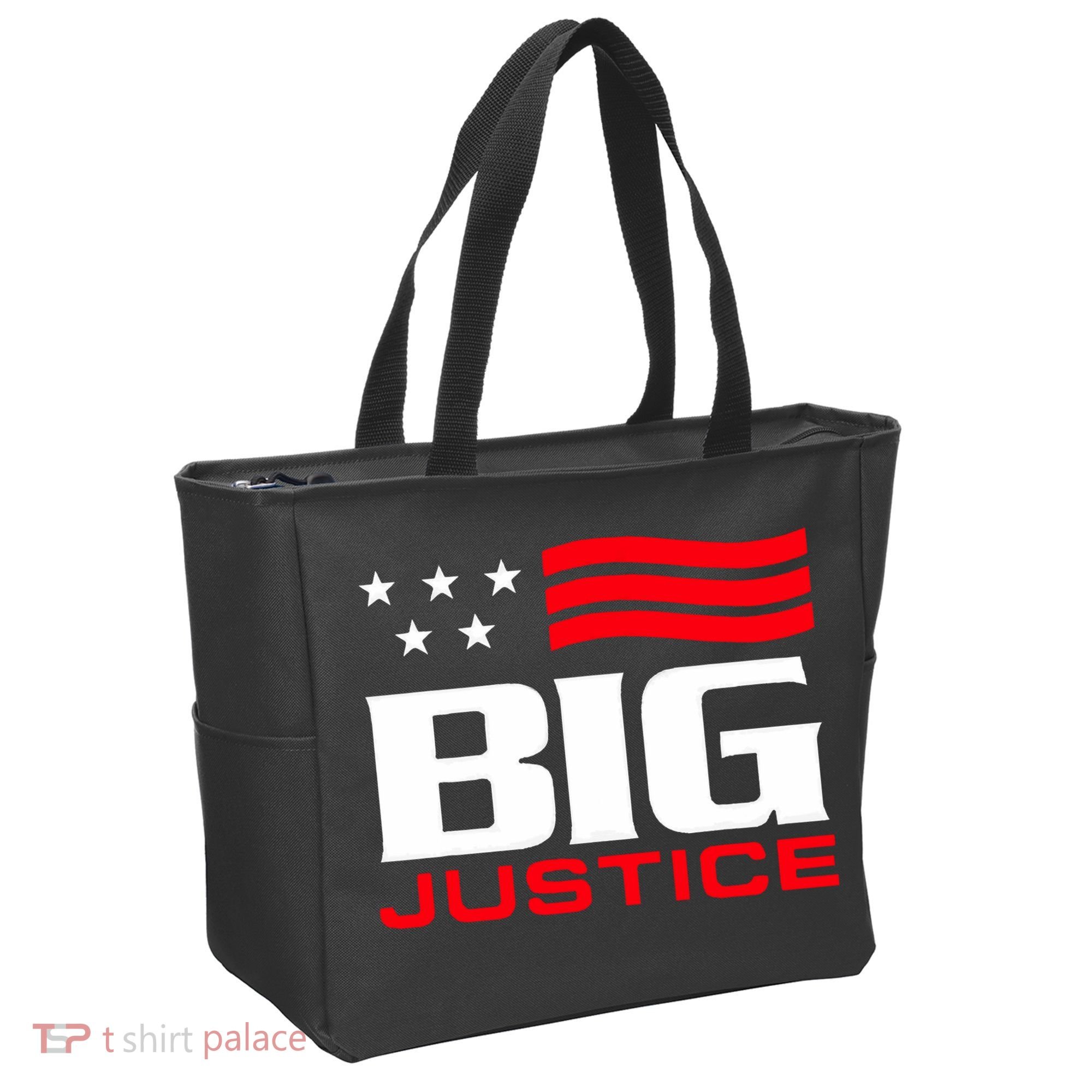 Big Justice Sarcastic Saying Flag Tote Bag