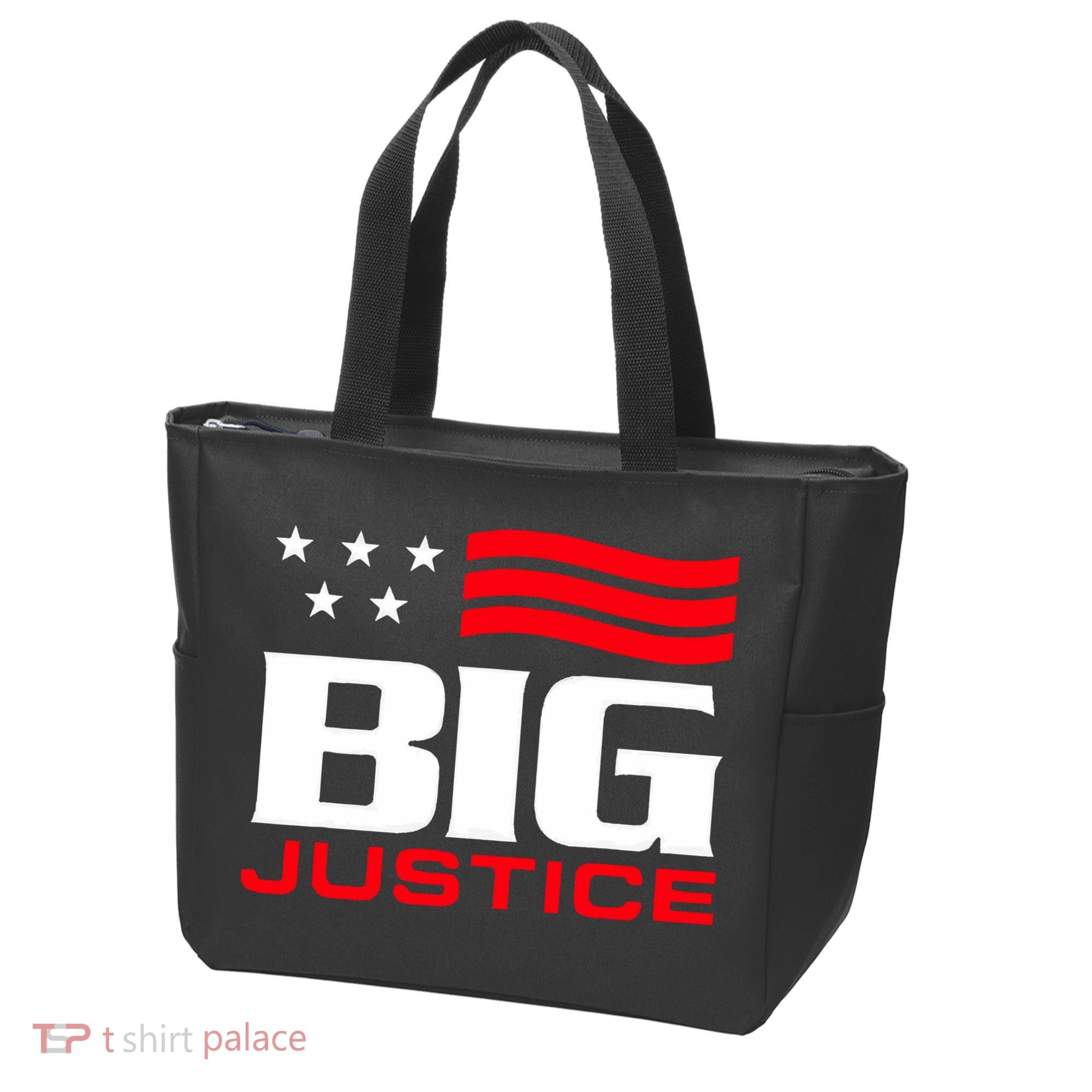 Big Justice Sarcastic Saying Flag Tote Bag