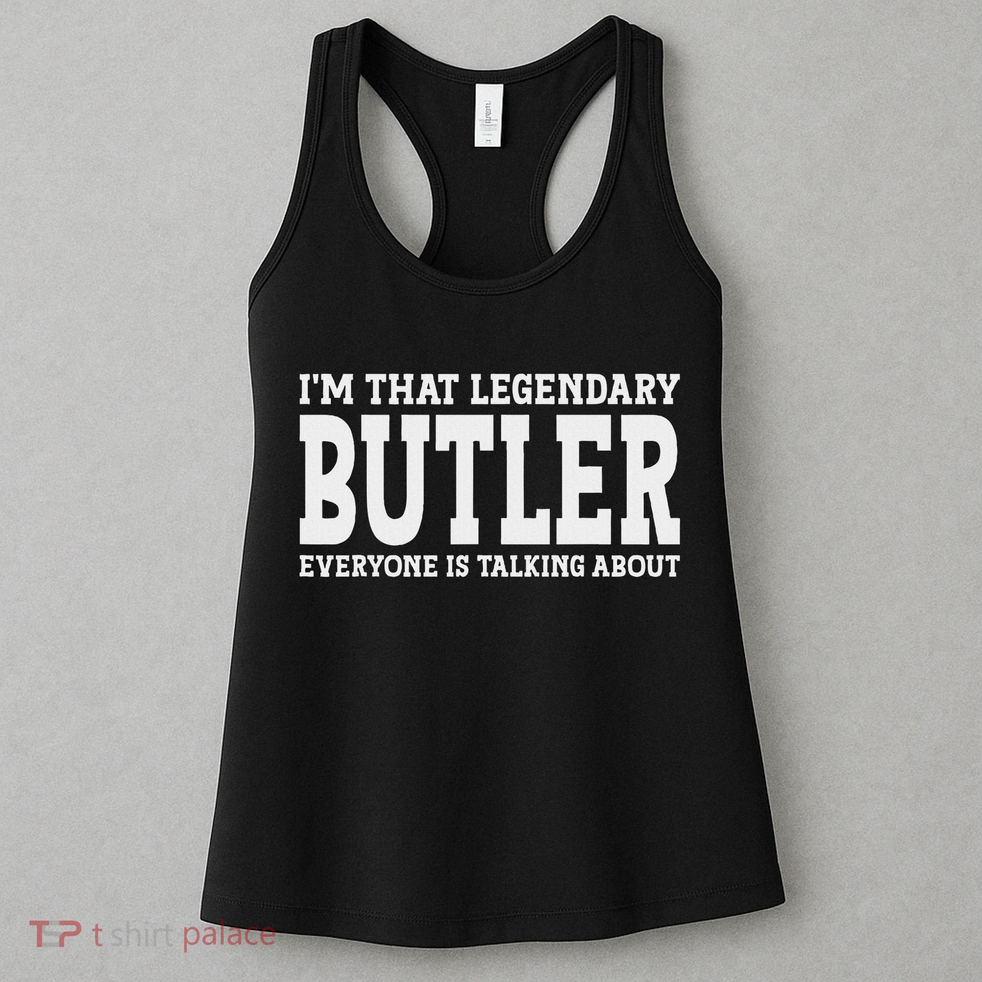 Butler Job Title Employee Funny Worker Profession Butler Women's Tank Top