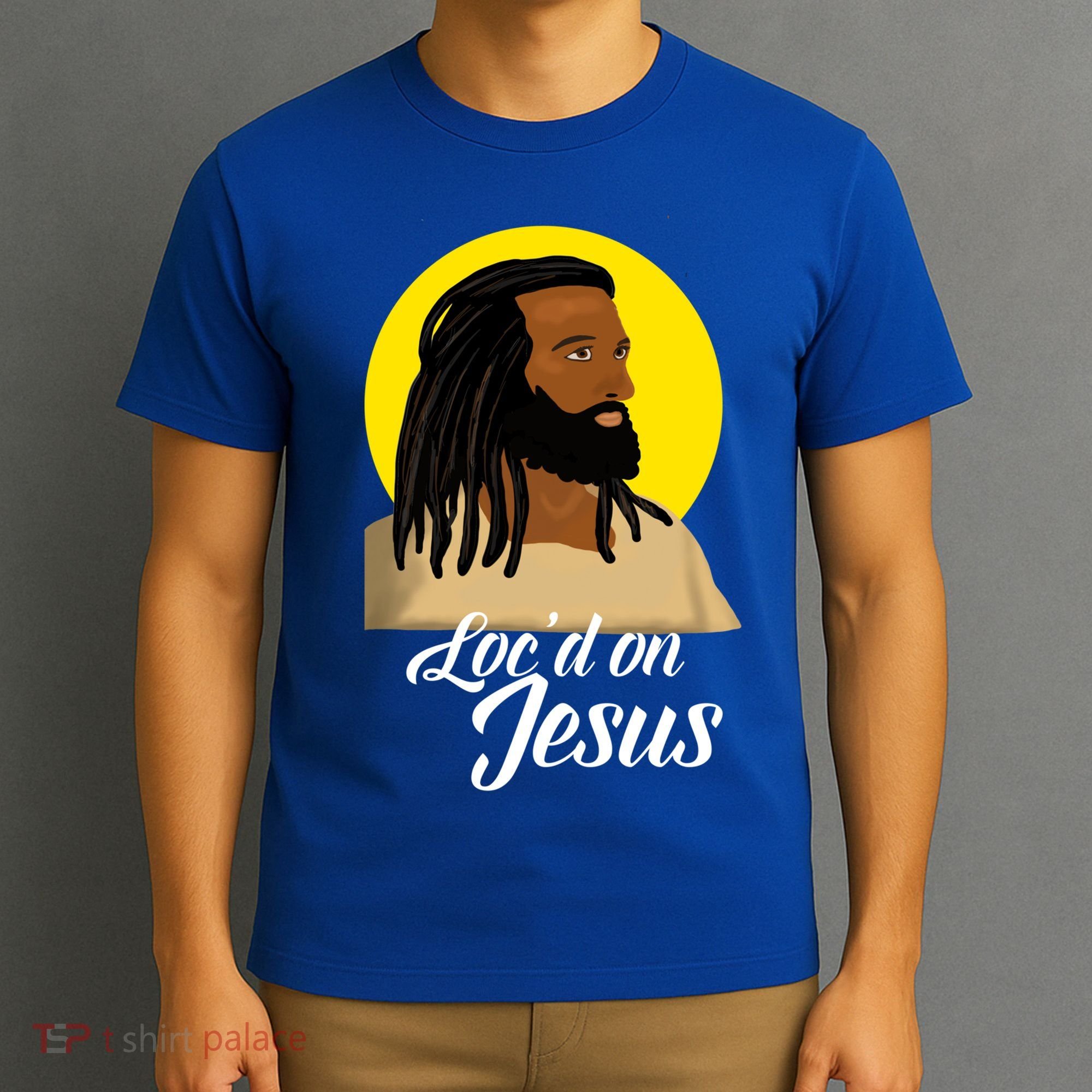 Black Jesus With Locs African American Christian Christmas Gift T-Shirt