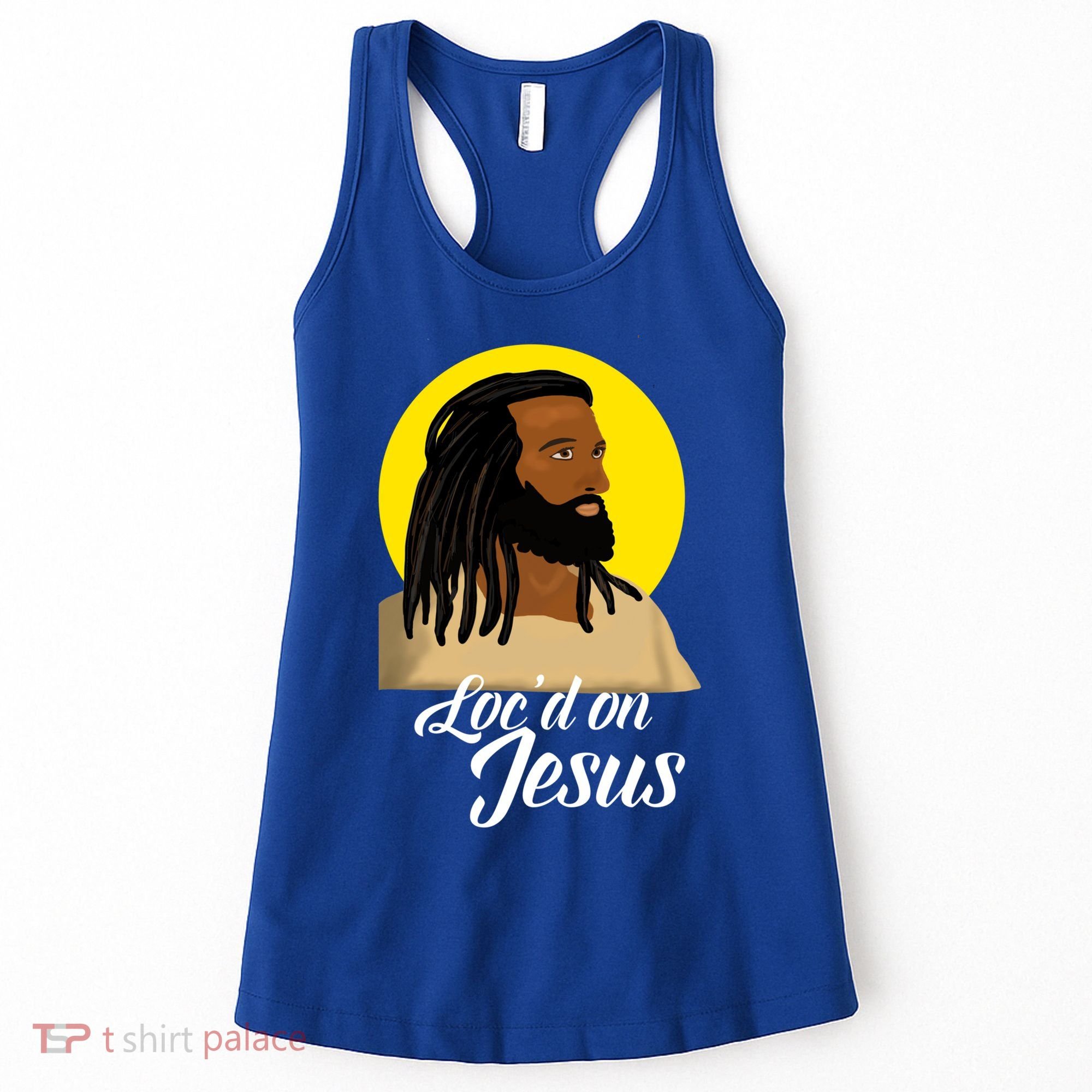 Black Jesus With Locs African American Christian Christmas Gift Women's Tank Top