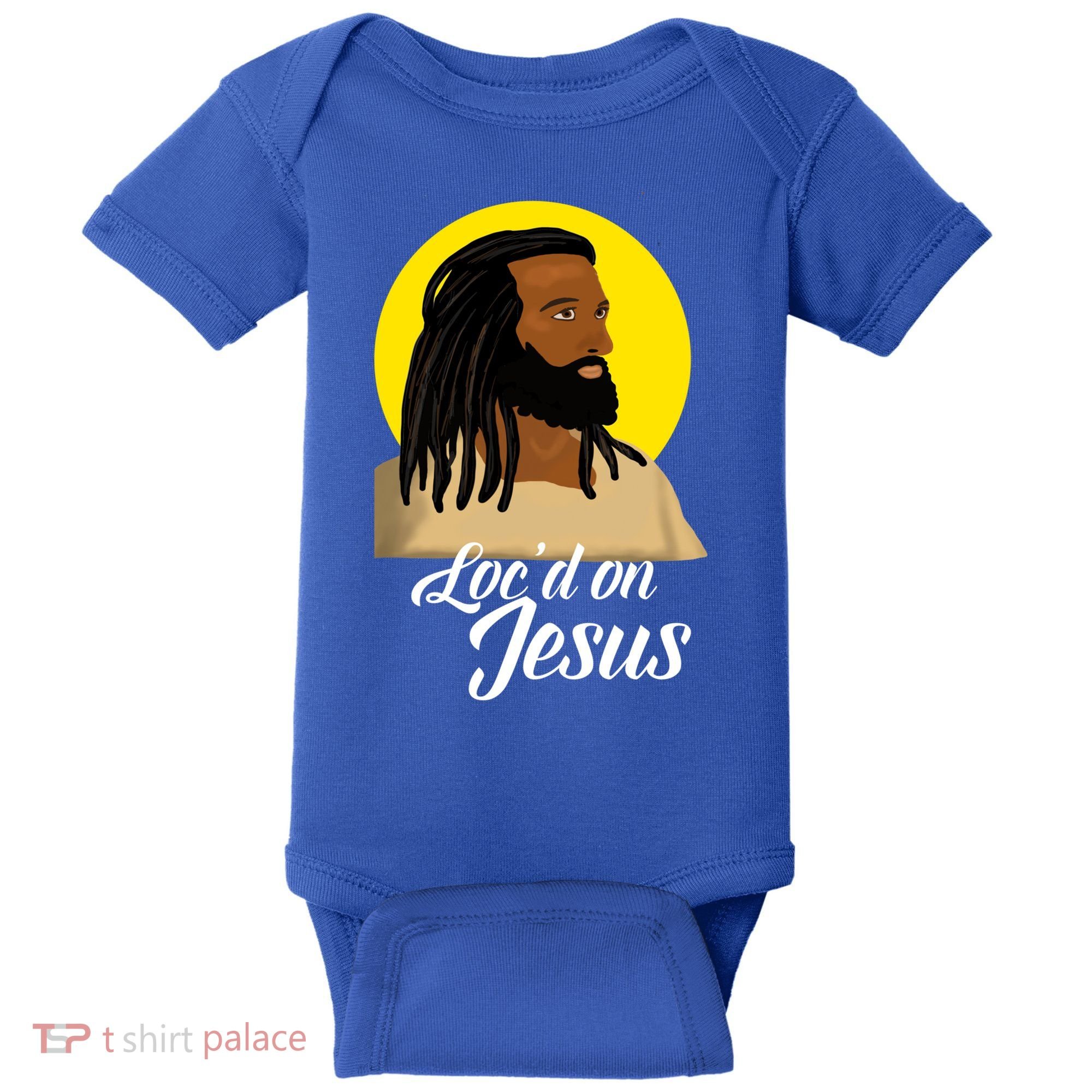 Black Jesus With Locs African American Christian Christmas Gift Baby Bodysuit