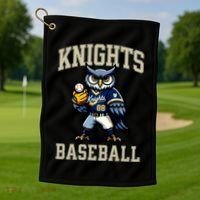 Blaine Knights 35+ Baseball Screech Owl #88 Golf Towel thumb 1