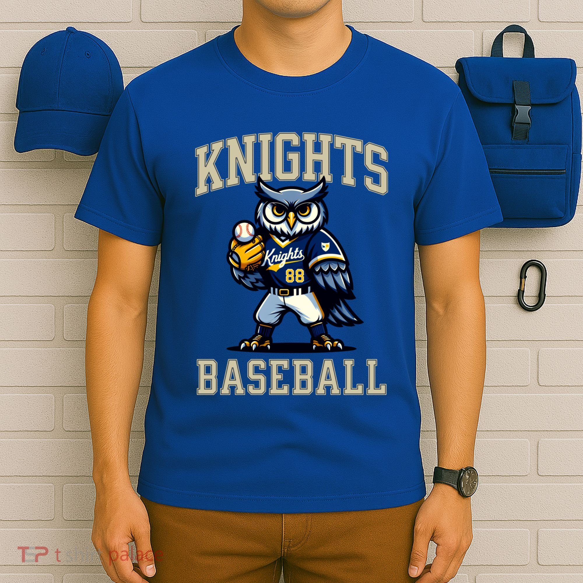 Blaine Knights 35+ Baseball Screech Owl #88 T-Shirt
