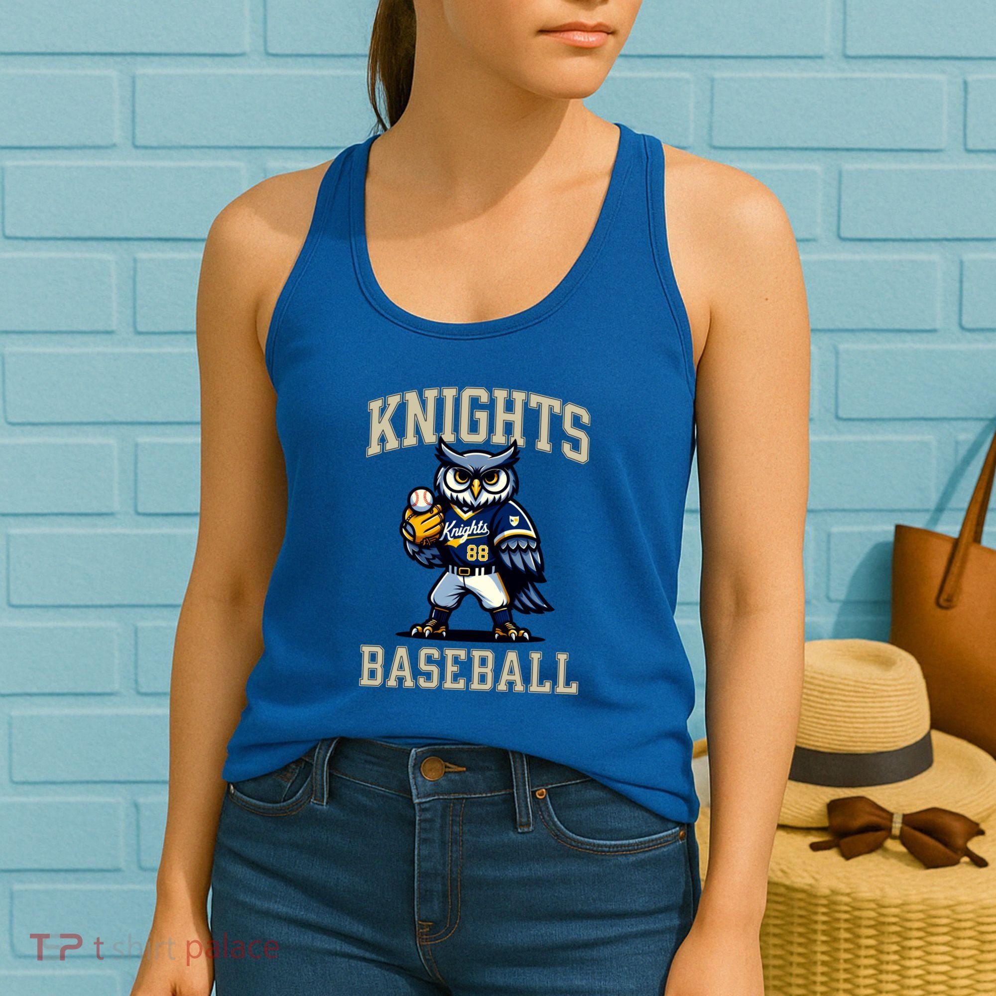 Blaine Knights 35+ Baseball Screech Owl #88 Women's Tank Top