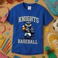 Blaine Knights 35+ Baseball Screech Owl #88 Kids T-Shirt thumb 3