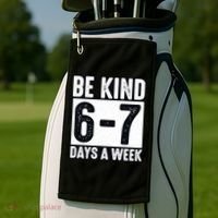 Be Kind 6-7 Days A Week Kindness Teacher Students Six Seven Golf Towel thumb 2