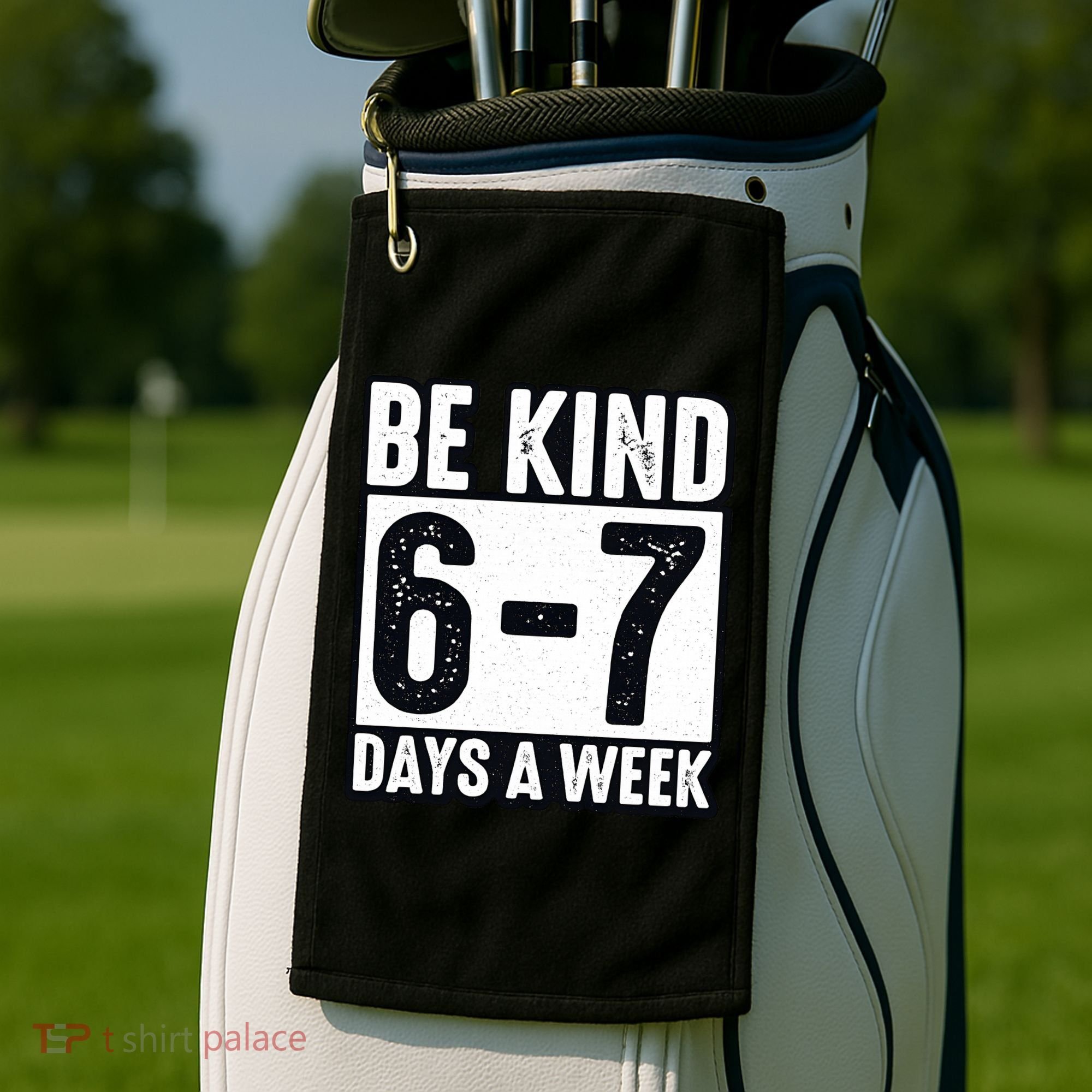 Be Kind 6-7 Days A Week Kindness Teacher Students Six Seven Golf Towel