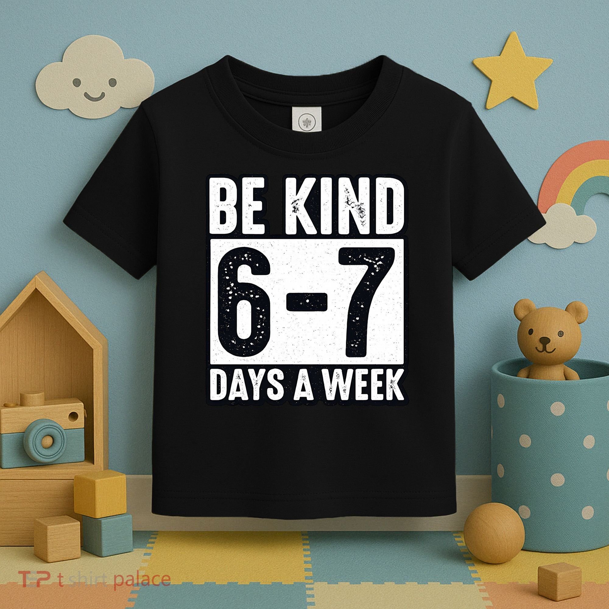 Be Kind 6-7 Days A Week Kindness Teacher Students Six Seven Toddler T-Shirt