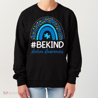Be Kind Autism Awareness Puzzle Rainbow Women's Sweatshirt