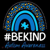Be Kind Autism Awareness Puzzle Rainbow Toddler Hoodie thumb 2
