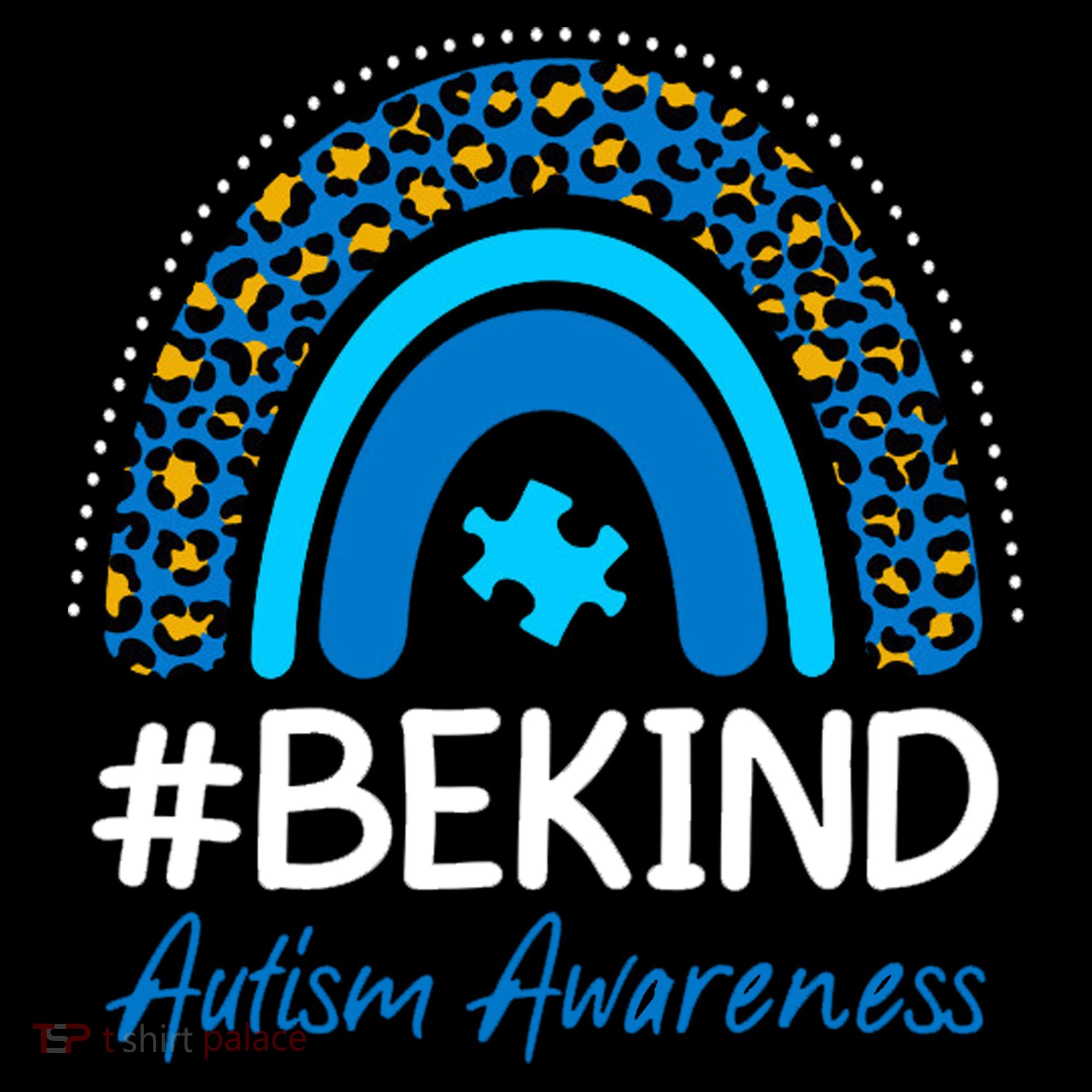 Be Kind Autism Awareness Puzzle Rainbow Toddler Hoodie