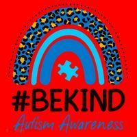 Be Kind Autism Awareness Puzzle Rainbow Santa Hat thumb 1
