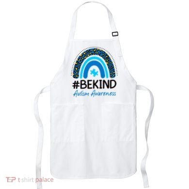 Be Kind Autism Awareness Puzzle Rainbow Apron