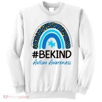 Be Kind Autism Awareness Puzzle Rainbow Sweatshirt thumb 0