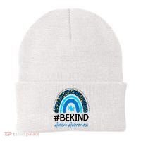 Be Kind Autism Awareness Puzzle Rainbow Beanie thumb 0