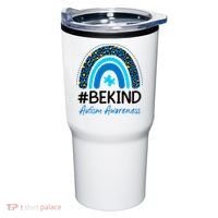 Be Kind Autism Awareness Puzzle Rainbow Tumbler thumb 0
