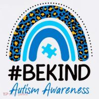 Be Kind Autism Awareness Puzzle Rainbow Tumbler thumb 3