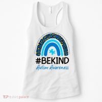 Be Kind Autism Awareness Puzzle Rainbow Women's Tank Top thumb 0