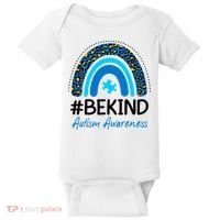 Be Kind Autism Awareness Puzzle Rainbow Baby Bodysuit thumb 0