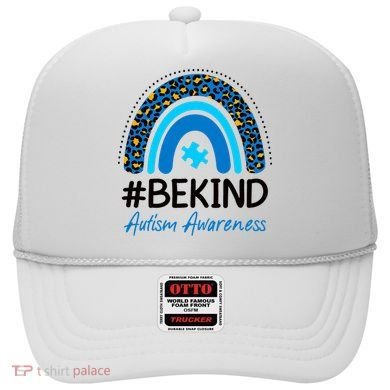 Be Kind Autism Awareness Puzzle Rainbow Hat