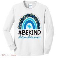 Be Kind Autism Awareness Puzzle Rainbow Kids Long Sleeve Shirt thumb 0