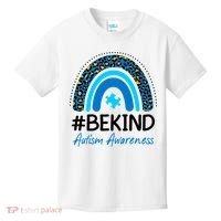 Be Kind Autism Awareness Puzzle Rainbow Kids T-Shirt thumb 0