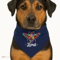 Be Kind Autism Awareness Autism Bee Kind USA-Made Doggie Bandana thumb 1