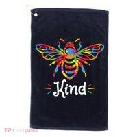 Be Kind Autism Awareness Autism Bee Kind Golf Towel thumb 0