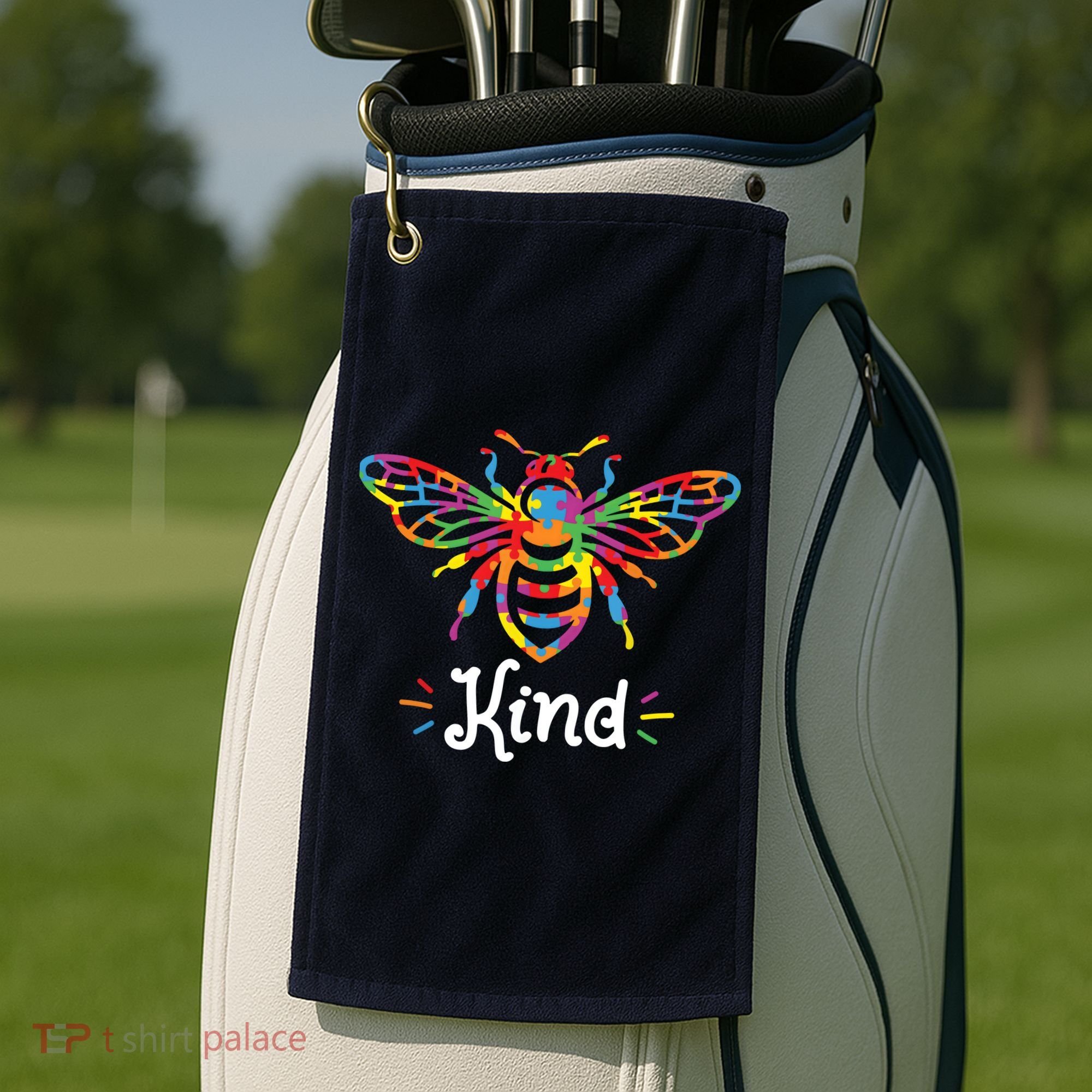 Be Kind Autism Awareness Autism Bee Kind Golf Towel