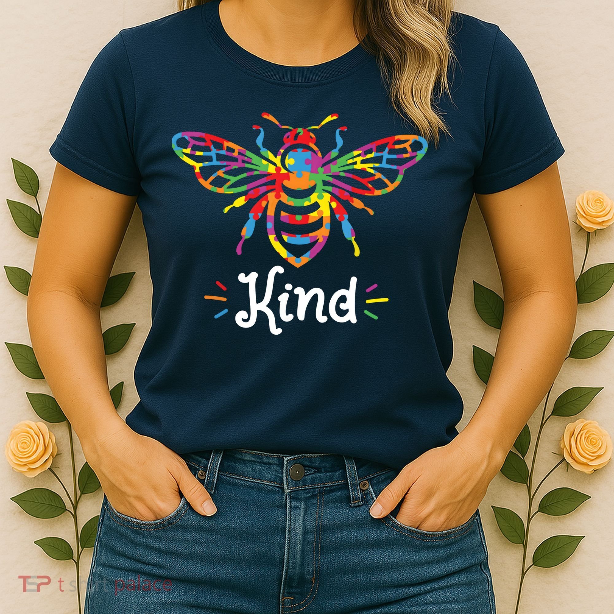 Be Kind Autism Awareness Autism Bee Kind Women's T-Shirt