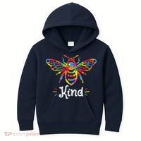 Be Kind Autism Awareness Autism Bee Kind Kids Hoodie thumb 0
