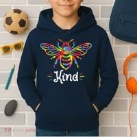 Be Kind Autism Awareness Autism Bee Kind Kids Hoodie thumb 2