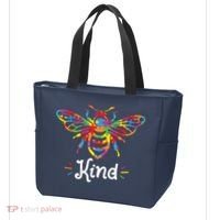 Be Kind Autism Awareness Autism Bee Kind Tote Bag thumb 3