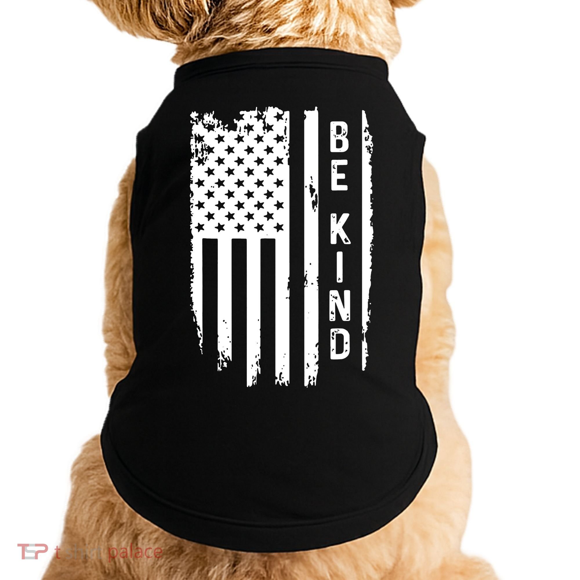 Be Kind American Flag Anti Bullying Unity Day Orange Doggie Tank