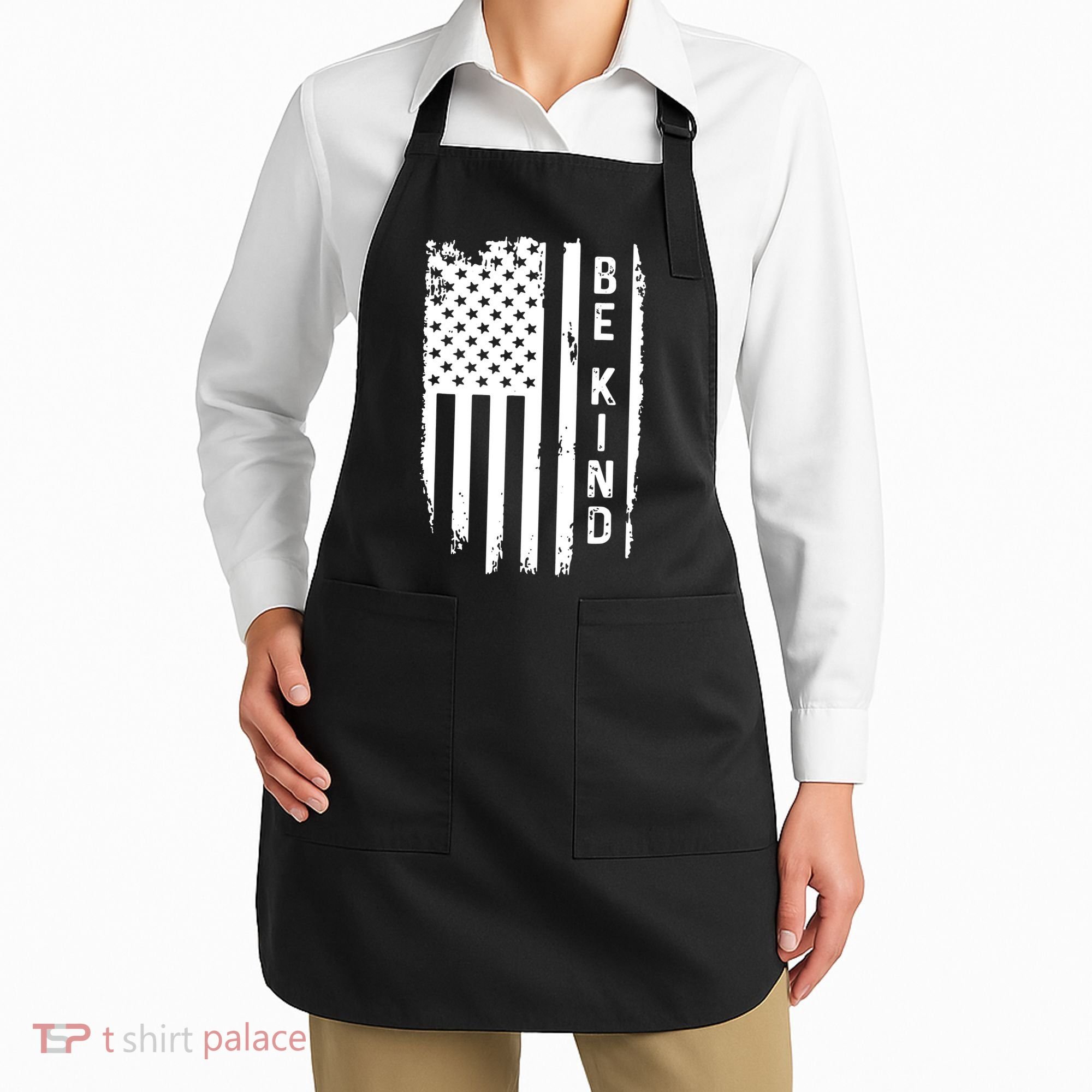 Be Kind American Flag Anti Bullying Unity Day Orange Apron