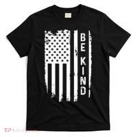 Be Kind American Flag Anti Bullying Unity Day Orange T-Shirt thumb 0