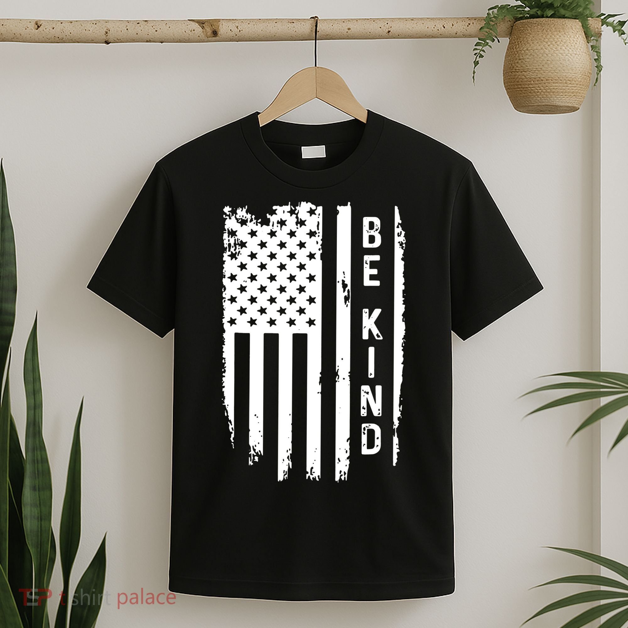 Be Kind American Flag Anti Bullying Unity Day Orange T-Shirt