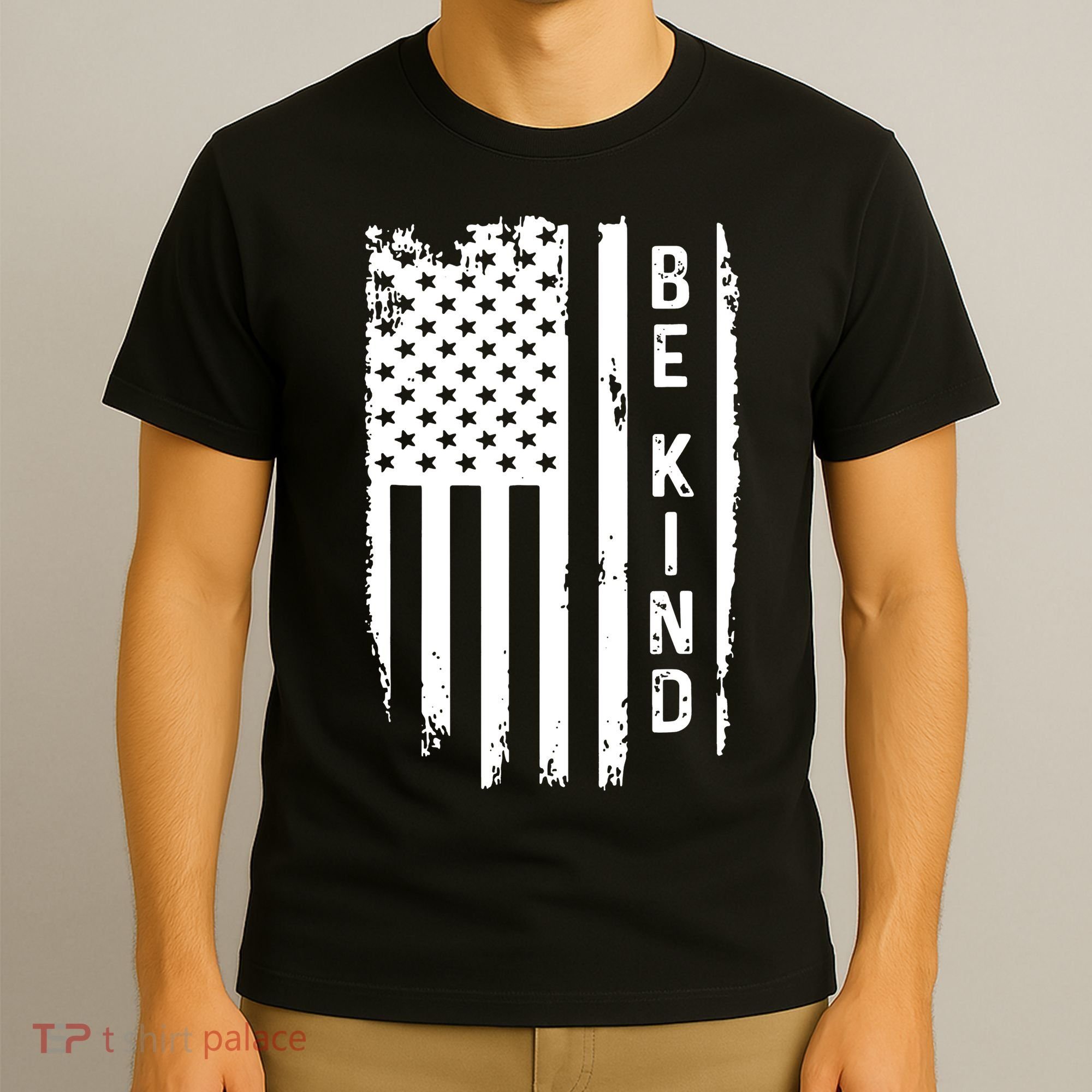 Be Kind American Flag Anti Bullying Unity Day Orange T-Shirt