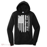 Be Kind American Flag Anti Bullying Unity Day Orange Women's Hoodie thumb 0