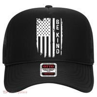 Be Kind American Flag Anti Bullying Unity Day Orange Hat thumb 0