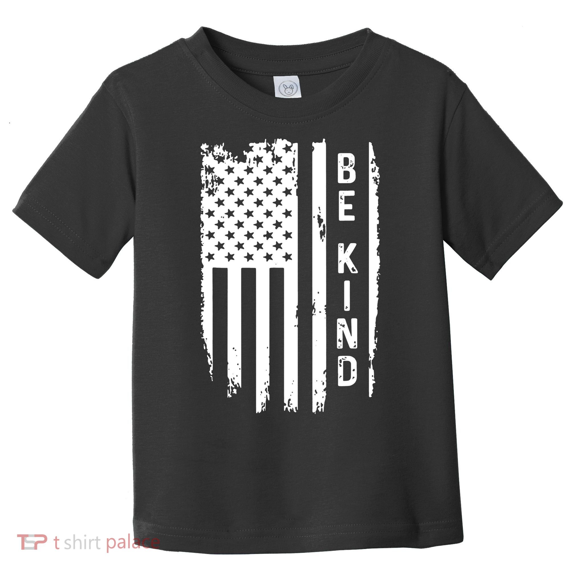 Be Kind American Flag Anti Bullying Unity Day Orange Toddler T-Shirt