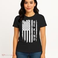 Be Kind American Flag Anti Bullying Unity Day Orange Women's T-Shirt thumb 4