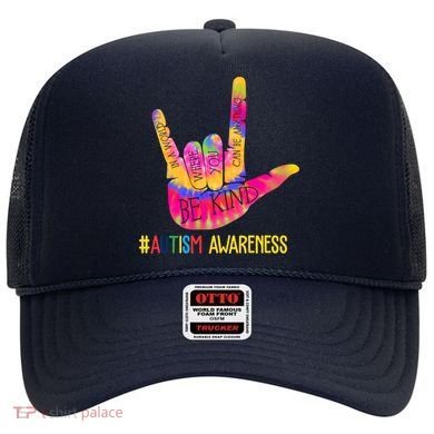 Be Kind ASL Love Sign Language Hand Autism Hat