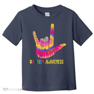 Be Kind ASL Love Sign Language Hand Autism Toddler T-Shirt